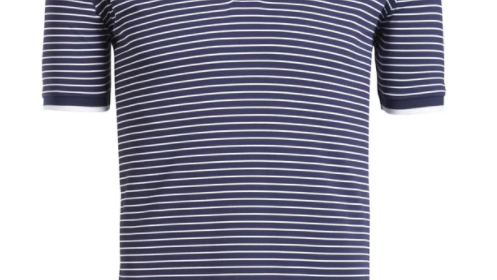 PERFORATED STRIPE POLO